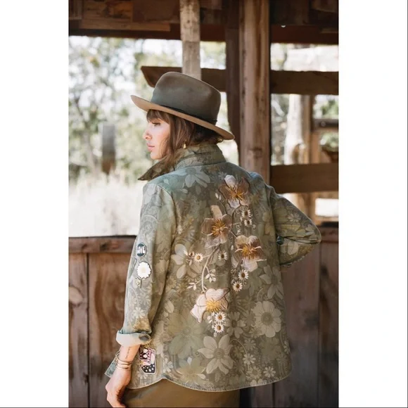 Spell & the Gypsy Collective Eden Camo Jacket - Picture 1 of 10